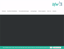 Tablet Screenshot of bfw-oberhausen.de